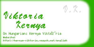 viktoria kernya business card